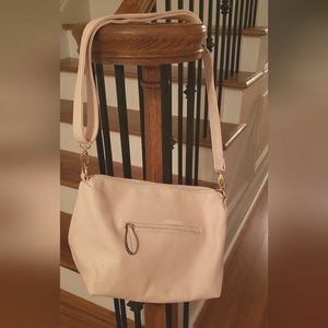 Excellent Pale Pink Women’s Purse Bag Tote Zip zippers IMO